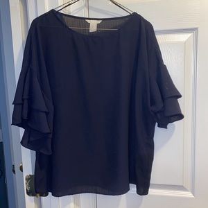 H&M short sleeve dress blouse